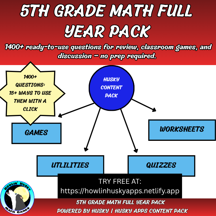 5th Grade Math Pack